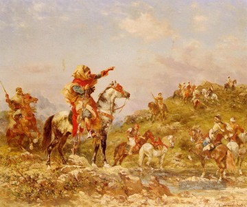  Arabien Kunst - Georges Washington Arabien Krieger zu Pferd